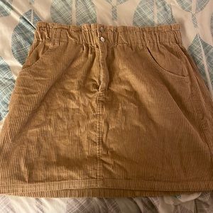 Stretchy corduroy skirt
